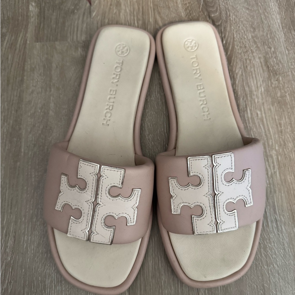 Tory Burch Pink Slide Sandals
